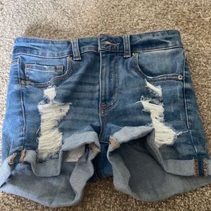 Aero High Rise size 0 jean shorts